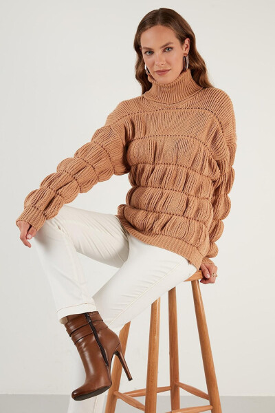 Turtleneck Ribbed Knit Sweater 4616108 - 6