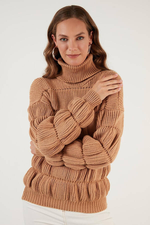 Turtleneck Ribbed Knit Sweater 4616108 - 10