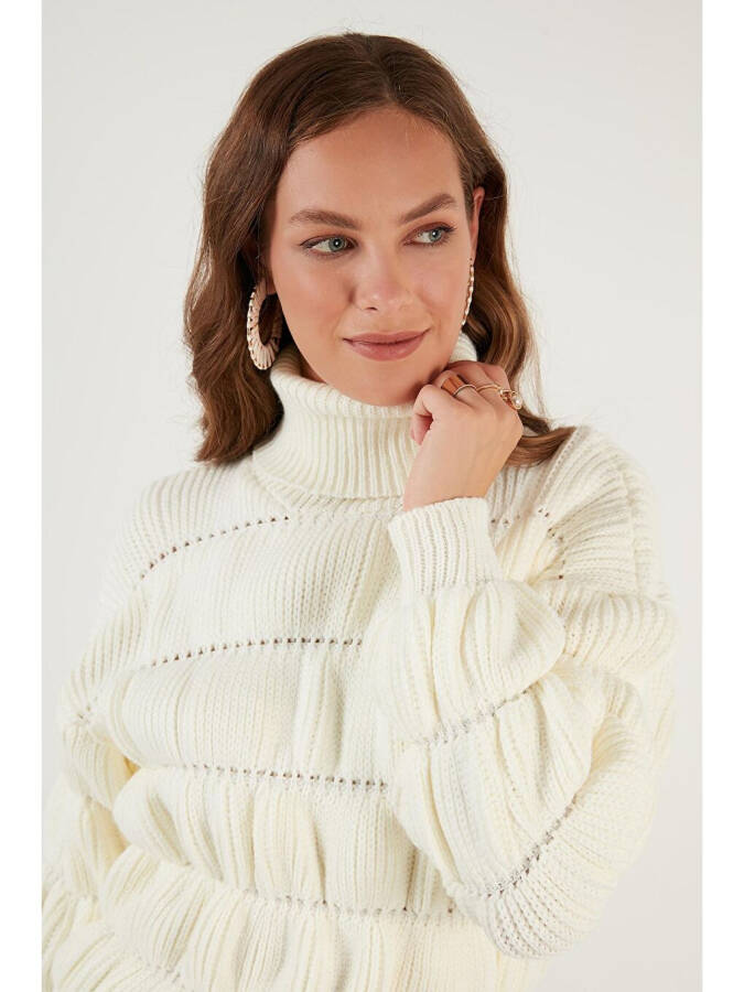 Turtleneck Ribbed Knit Sweater 4616108 - 3