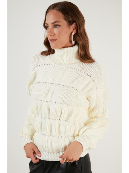 Turtleneck Ribbed Knit Sweater 4616108 - 4