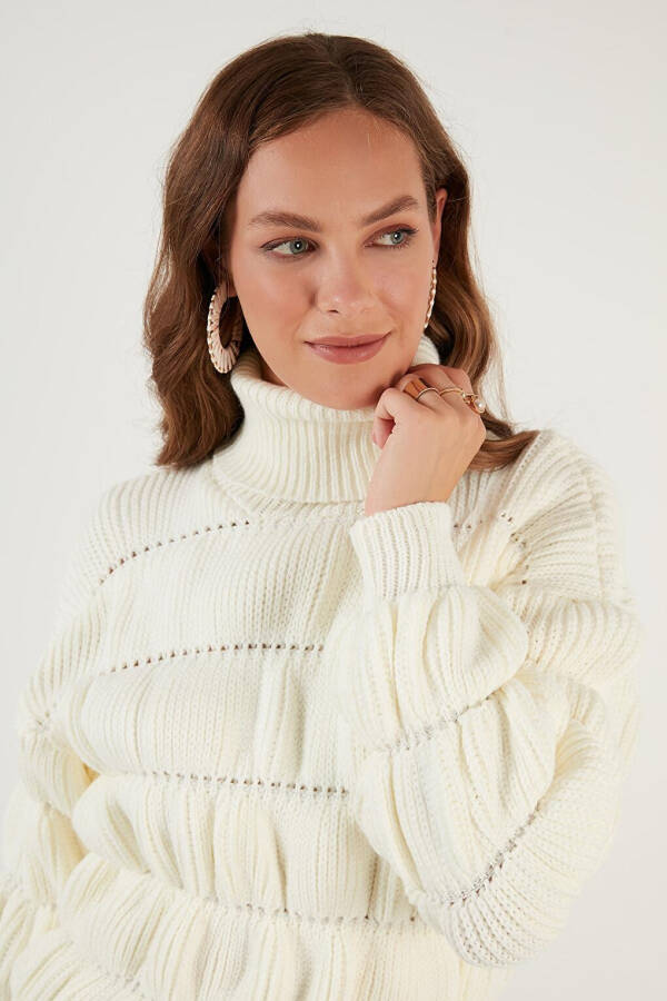 Turtleneck Ribbed Knit Sweater 4616108 - 8