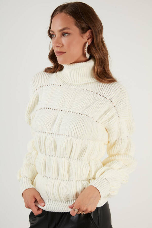 Turtleneck Ribbed Knit Sweater 4616108 - 9