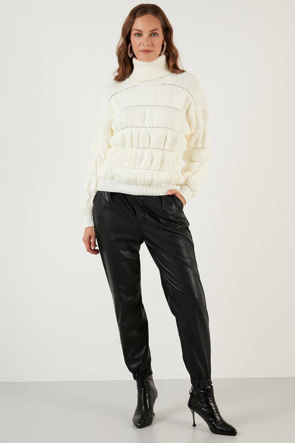 Turtleneck Ribbed Knit Sweater 4616108 - 10