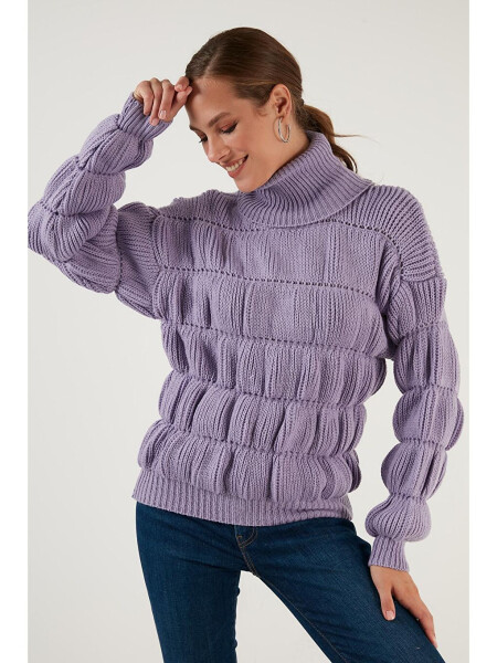 Turtleneck Ribbed Knit Sweater 4616108 - 1