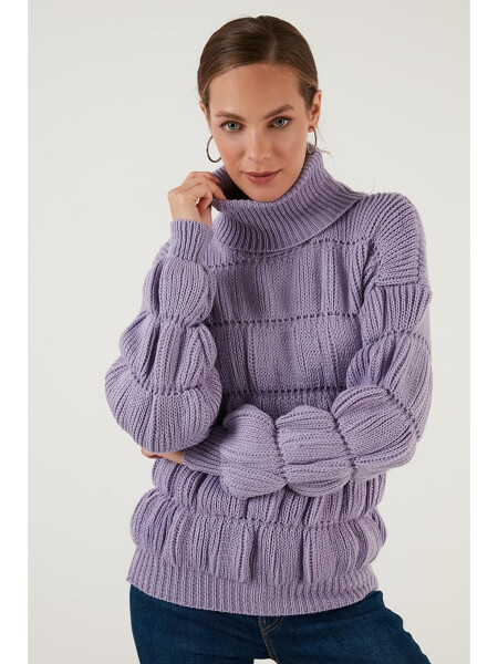 Turtleneck Ribbed Knit Sweater 4616108 - 2