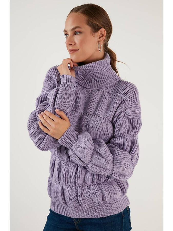 Turtleneck Ribbed Knit Sweater 4616108 - 4