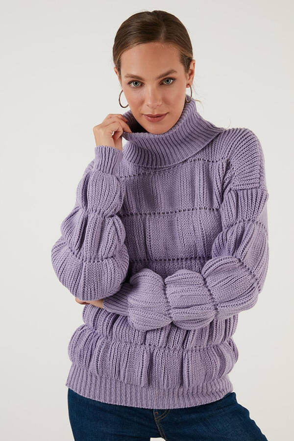 Turtleneck Ribbed Knit Sweater 4616108 - 7