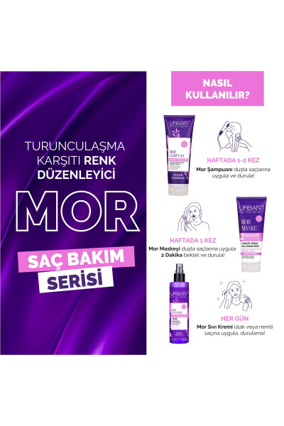 Turunculaşma Karşıtı Mor Saç Bakım Şampuanı - 250 Ml - Vegan - UV Koruma - 10