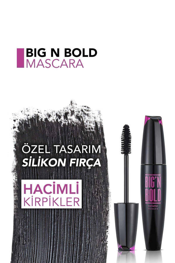 Тушь для увеличения объема (Черная) - Big N Bold Mascara - 001 - 8682536040402 - 19