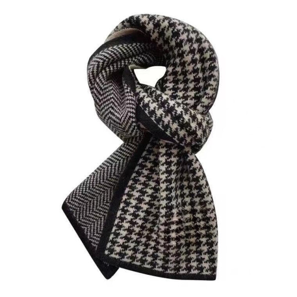 TUSOPORT Scarf For Women Winter Cashmere Neck Scarf Plaid Winter Scarf Fall Softest Classic Warm - 1