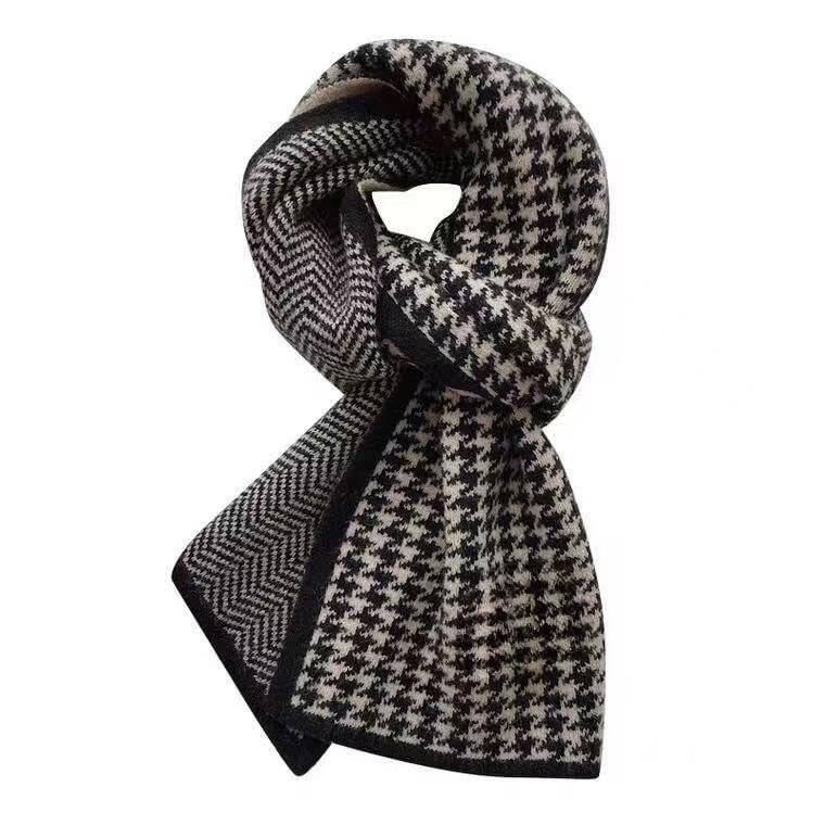 TUSOPORT Scarf For Women Winter Cashmere Neck Scarf Plaid Winter Scarf Fall Softest Classic Warm - 4