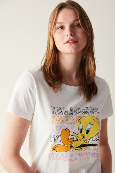 Tweety Çok Renkli Şortlu Pijama Takımı - 4