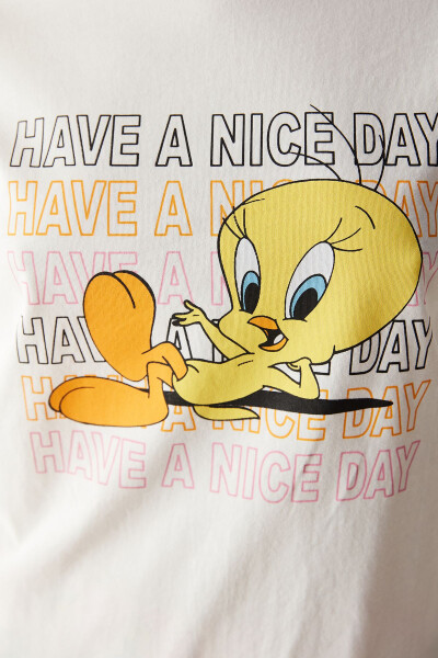 Tweety Çok Renkli Şortlu Pijama Takımı - 5