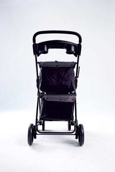 Twins Pet Stroller 51*85*100 Cm Black - 14