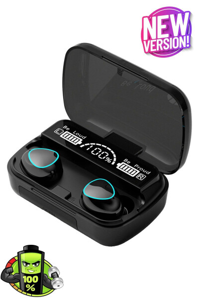 Tws M10 Enhanced Version In-Ear Tws Bluetooth Earphones with LED Display and Powerbank 5.1 - 9