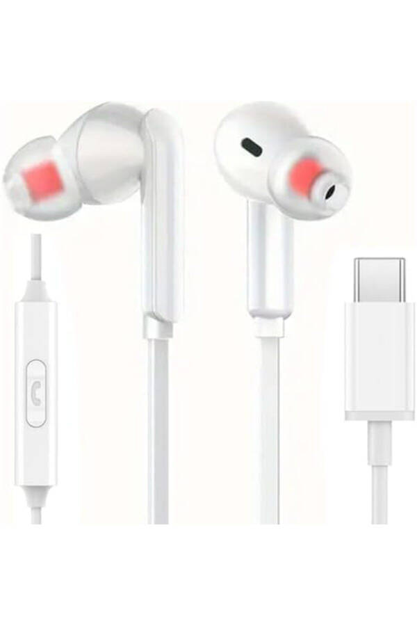 Type-C 15/15 Plus/15 Pro/15 Pro Max Samsung/Xiaomi/Oppo/Huawei Compatible Earphones No Bluetooth Required - 1