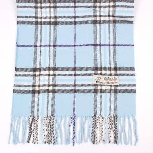 TZ Promise Plaid Cashmere Feel Classic Soft Luxurious Winter Scarf For Men Women - 4