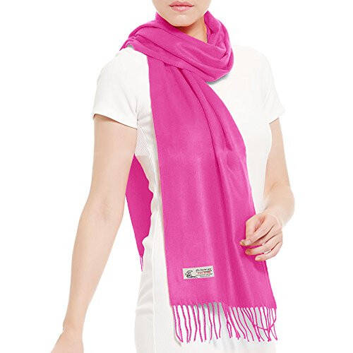 TZ Promise Plain Solid Color Cashmere Feel Classic Soft Luxurious Winter Scarf For Men Women - 3