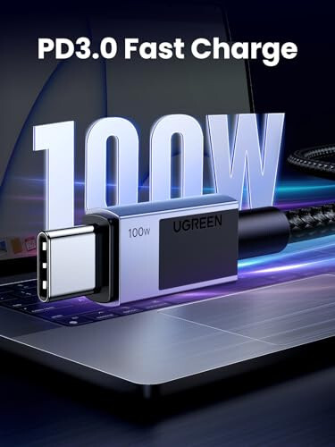 UGREEN Nexode Power Bank 20000mAh в комплекте с кабелем USB C - USB C 3,3 фута, совместимый с iPhone 15/15 Pro/15 Pro Max, MacBook Pro/Air, Galaxy S24/S23, iPad Pro/Air, Pixel 8 - 7