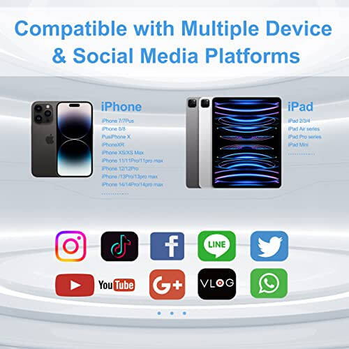 UINCEPS Kablosuz Mini Kravat Mikrofonu iPhone ve iPad için - Profesyonel Video Kaydı Kravat Mikrofonu, Vlogging, Röportajlar, Canlı Yayın ve Podcast'ler için 2 Klipsli Mikrofon - YouTube, TikTok, FB Meta - 14