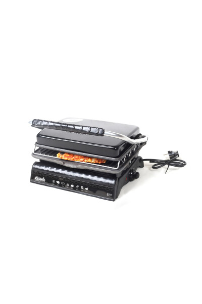 Ultra Plus Organik Temir Quyma Grill & Toaster Mashinasi Qora Grill Qo'shilmasi, Cho'tka, Yog' to'kish Idish - 1