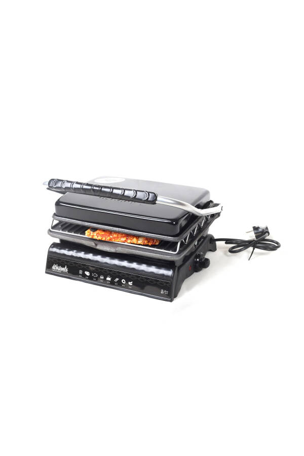 Ultra Plus Organik Temir Quyma Grill & Toaster Mashinasi Qora Grill Qo'shilmasi, Cho'tka, Yog' to'kish Idish - 1