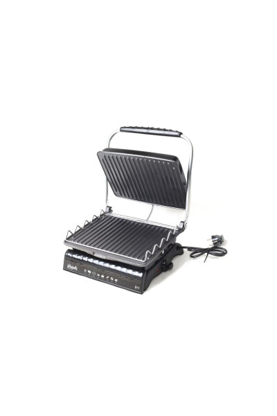 Ultra Plus Organik Temir Quyma Grill & Toaster Mashinasi Qora Grill Qo'shilmasi, Cho'tka, Yog' to'kish Idish - 4