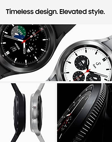 Умные часы Samsung Galaxy Watch 4 Classic 46 мм с монитором ЭКГ, трекером для здоровья, фитнеса, бега, циклов сна, GPS, обнаружением падения, LTE, американская версия, черный (восстановленный) - 6