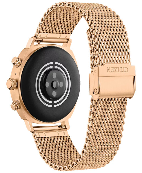 Умные часы Unisex CZ Smart Wear OS с браслетом из нержавеющей стали Rose Gold-Tone, 41 мм, Rose Gold-tone - 3