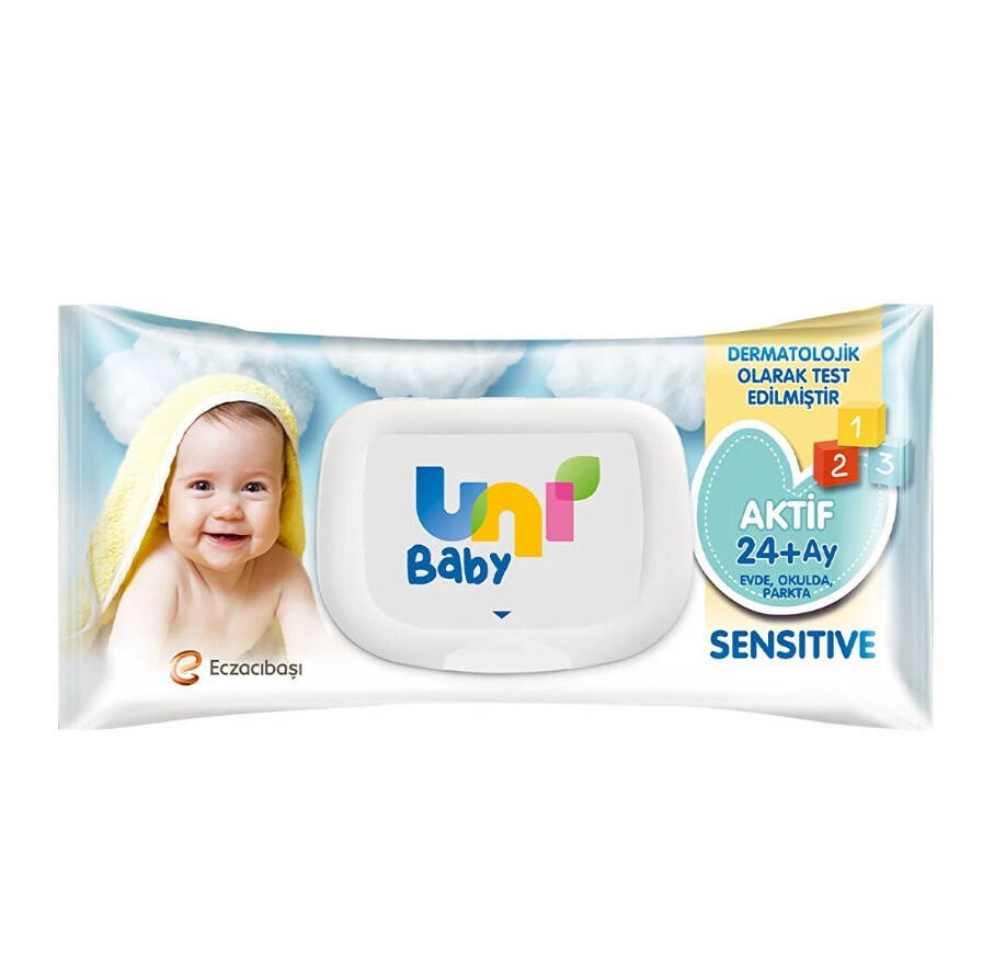 Uni Baby Aktif Sensitive Bebek Islak Mendil 24+ Ay 52 Adet - 2