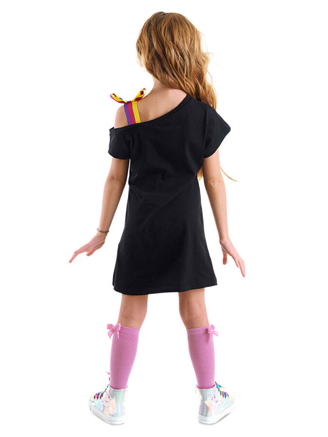 Unicorn Rock Black Dress for Girls - 2