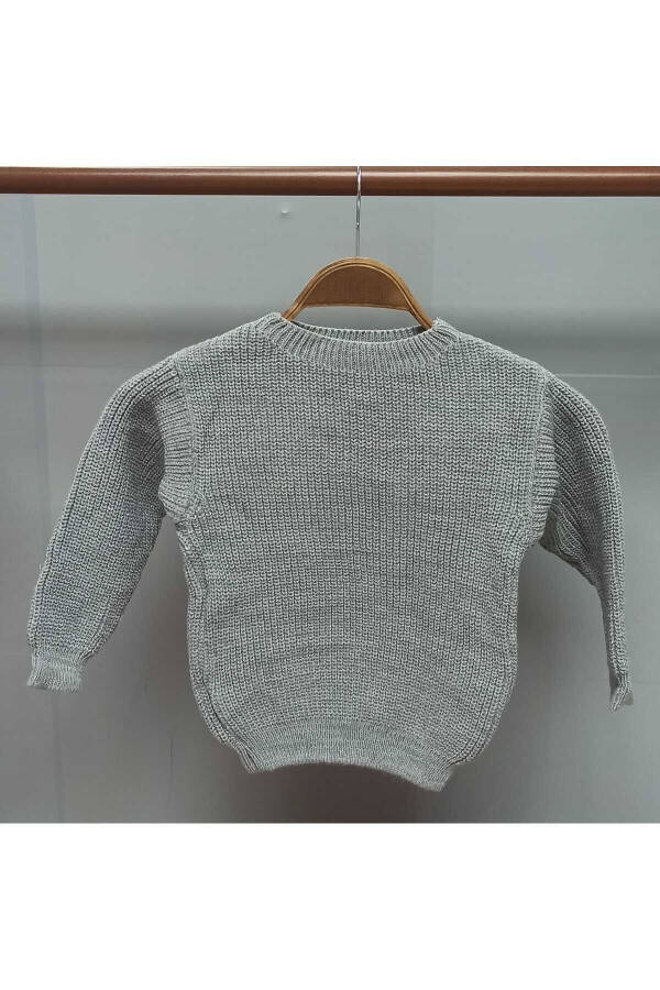 Унисекс Детский Свитер С Воротником-Хомутом Extra Stretchy Knit SELANIK-SWEATER - 1