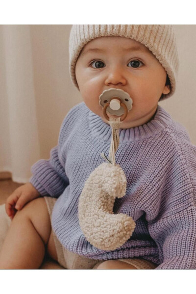 Unisex Baby, Kids Bicycle Neck Oversize Knit Sweater 6 Months-5 Years - 4