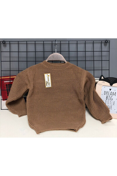 Unisex Baby Kids Crew Neck Extra Stretchy Knit Selanik Sweater - 1