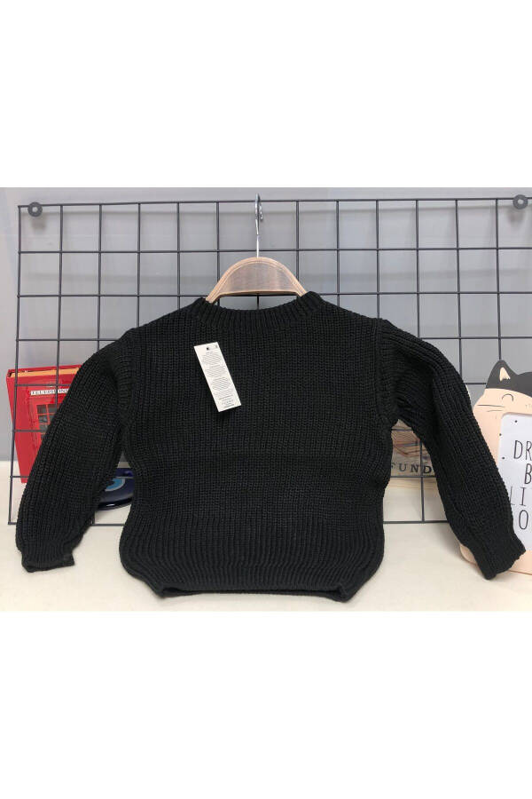 Unisex Baby Kids Crew Neck Extra Stretchy Knit SELANİK-SWEATER - 1