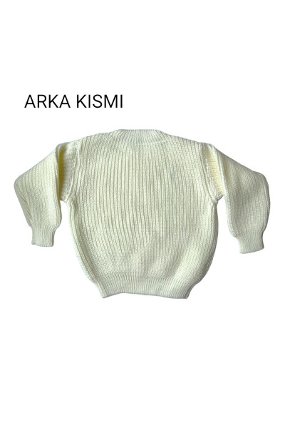 Unisex Baby Kids Knitted Sweater Elastic Selanik Bike Neck 1-5 Years - 4