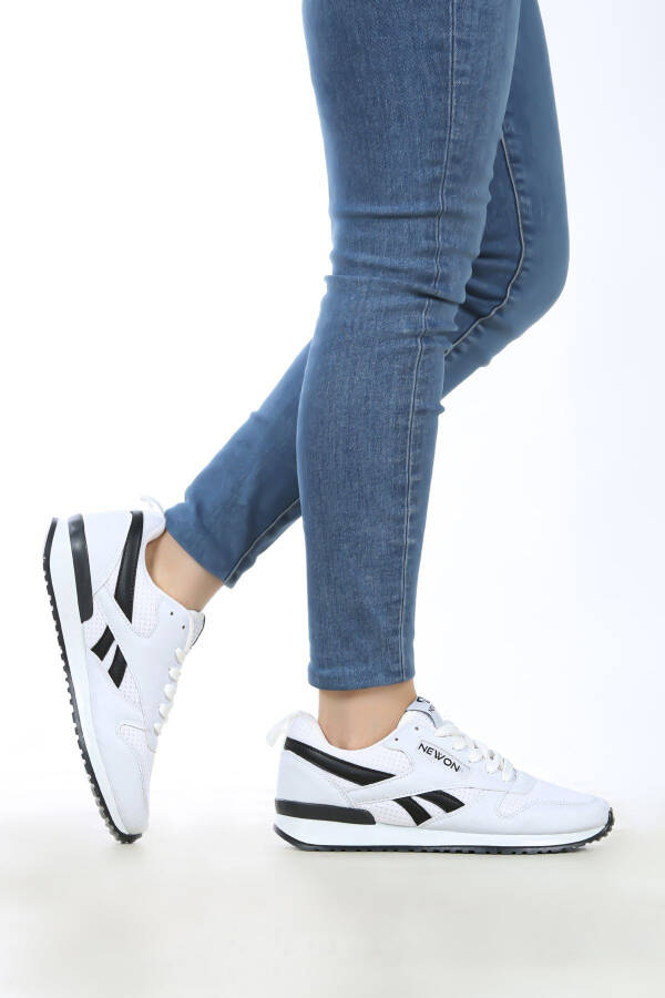 Unisex Bağcıklı Günlük Rahat Taban Şık Tasarım Yürüyüş Casual Sneaker Spor Ayakkabı - 3