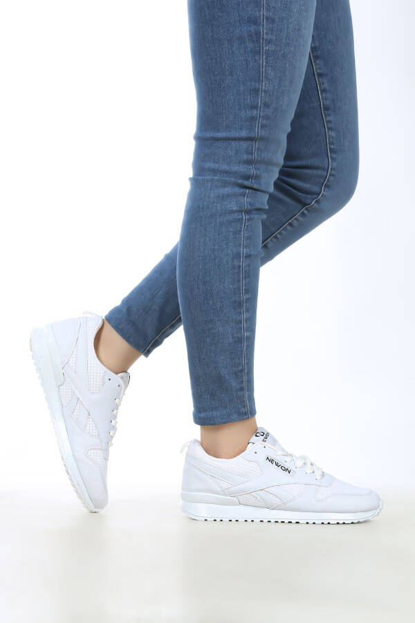 Unisex Bağcıklı Günlük Rahat Taban Şık Tasarım Yürüyüş Casual Sneaker Spor Ayakkabı - 3