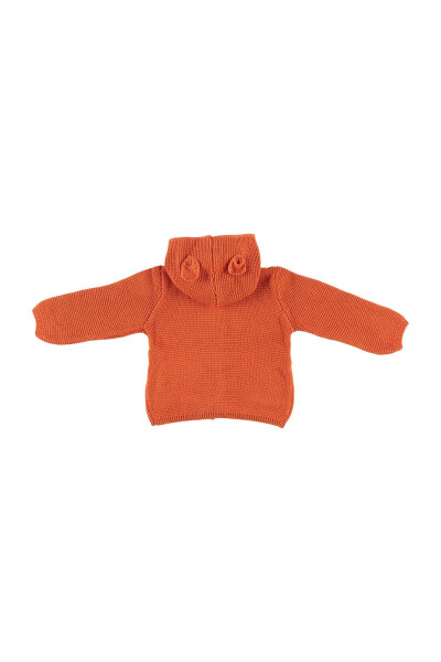 Unisex Bebek Kiremit Triko Hırka - 6