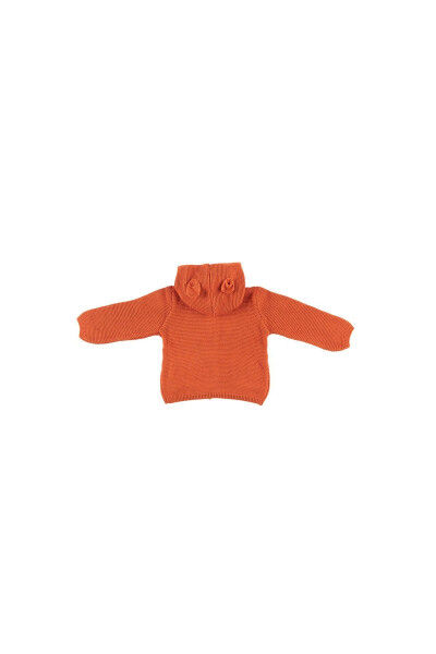 Unisex Bebek Kiremit Triko Hırka - 6