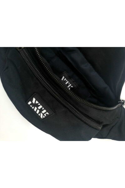 Unisex Black Shoulder and Waist Bag - 25