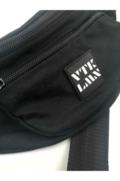 Unisex Black Shoulder and Waist Bag - 18