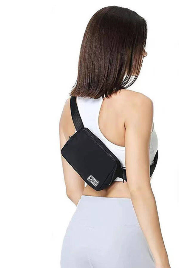 Unisex Black Waist and Shoulder Bag - 59