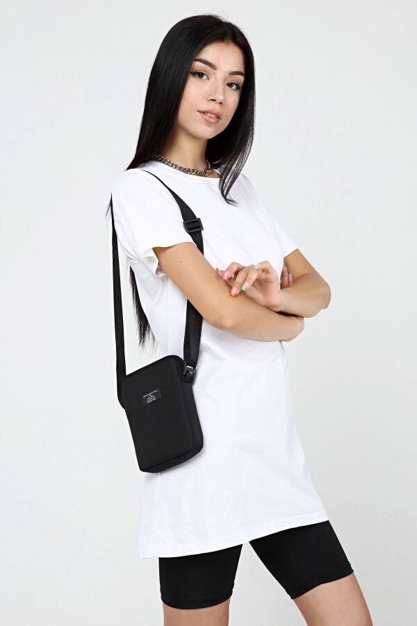 Unisex Black Waist, Phone and Shoulder Bag - 32