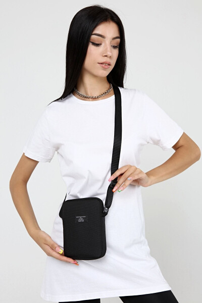 Unisex Black Waist, Phone and Shoulder Bag - 36