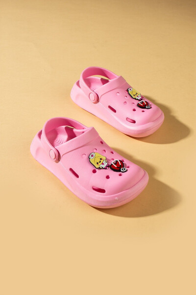 Unisex Çocuk Pudra Pembe Deniz Plaj Günlük Sandalet Terlik - 9