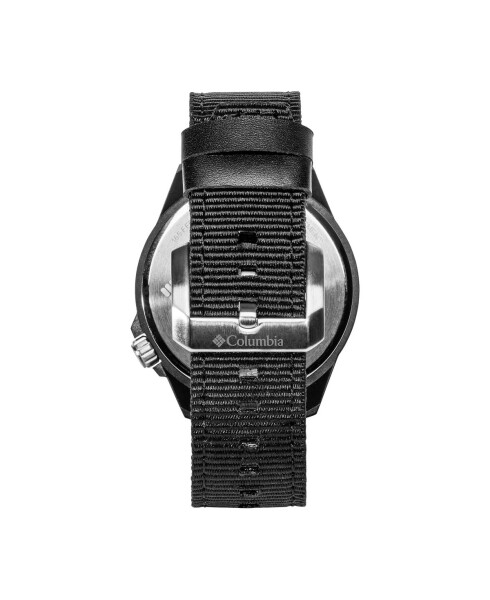 Unisex Crestview Analog Qora Naylon Tasma Soati, 42mm Qora - 3