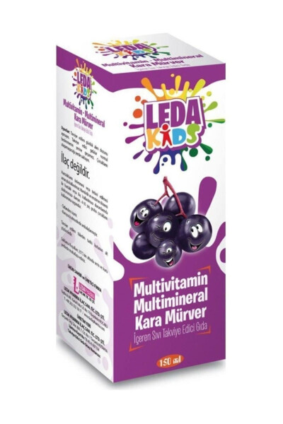 Unisex Kara Mürver Ekstresi C Vitamini Ve Çinko Leda Kids - 2