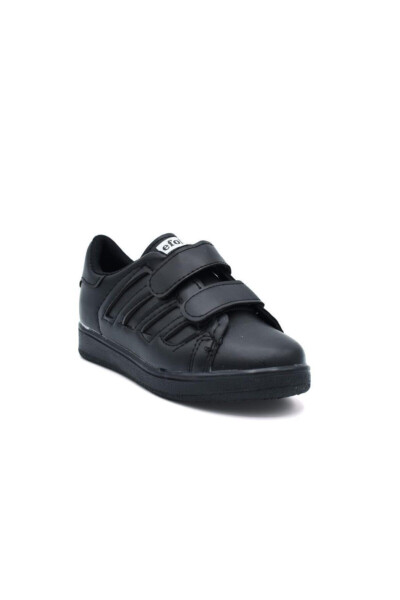 Unisex Kids Black Velcro Sneakers - 1