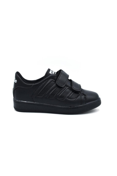 Unisex Kids Black Velcro Sneakers - 2